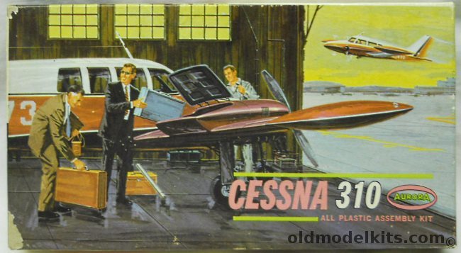 Aurora 1/62 Cessna 310, 283-50 plastic model kit